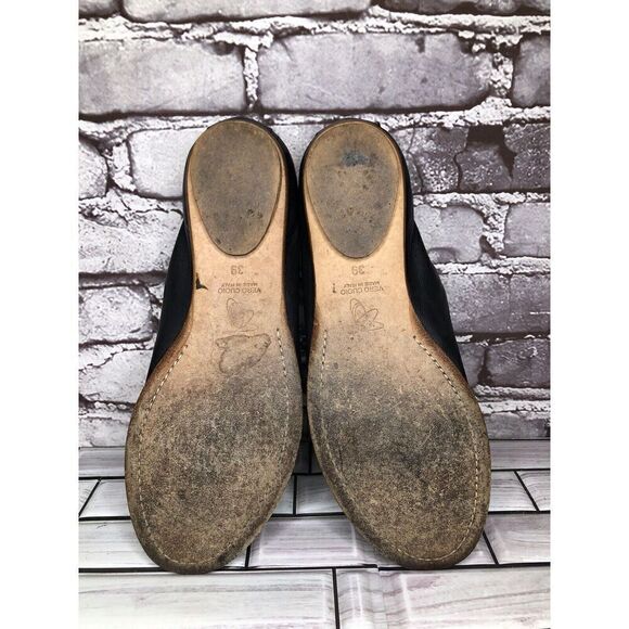 Zero+Maria Cornejo Black Leather Peep Toe Loafer Flats Women’s Sz 39EU/8.5M US - Picture 16 of 16